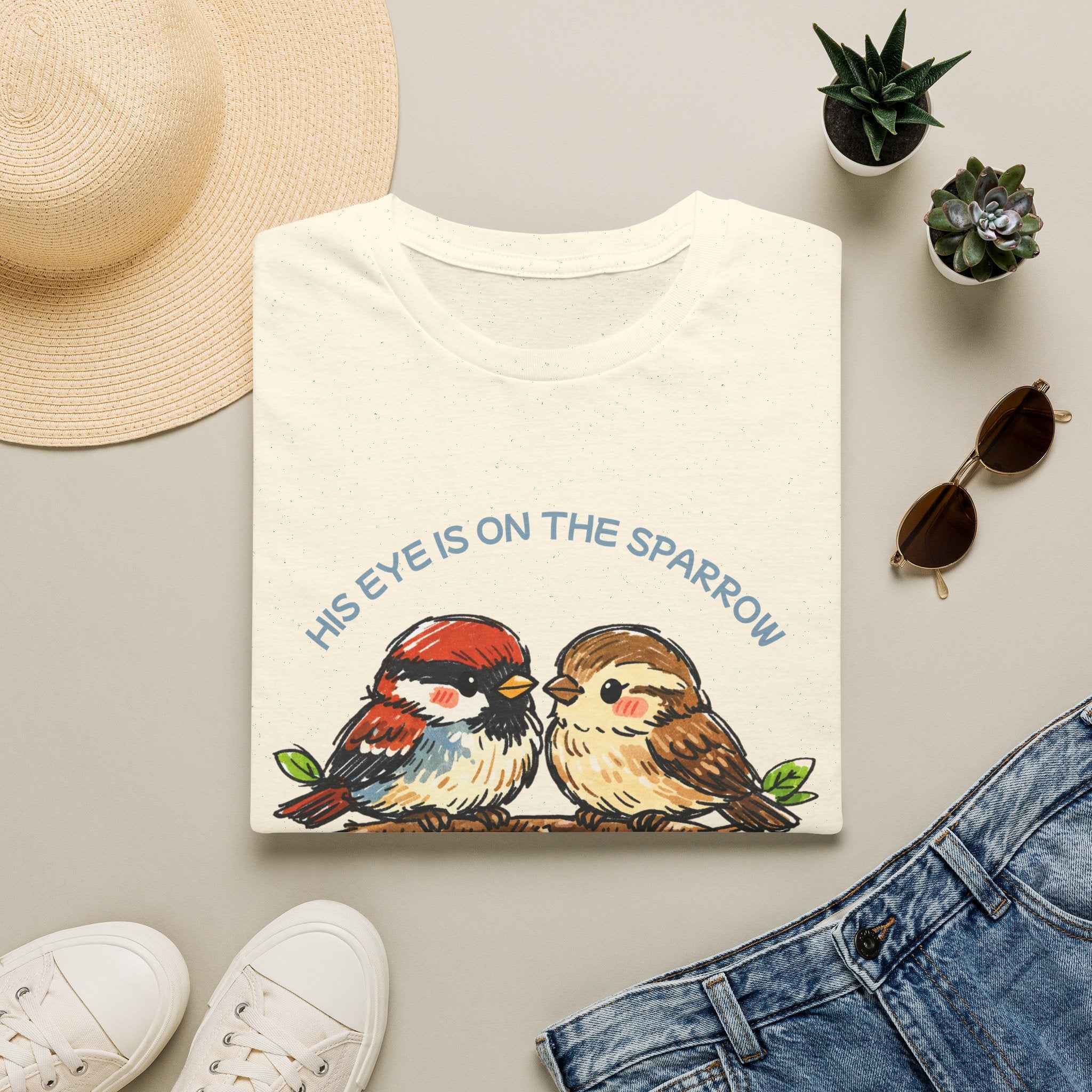 His Eye Is On the Sparrow - T-shirt